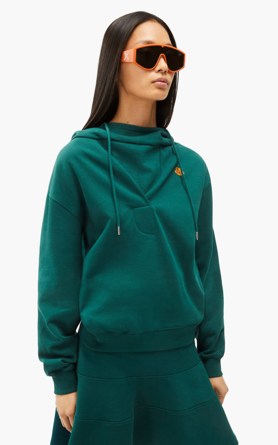 Kenzo Hooded cowl neck Pulcsi Női Kék | ID.754353